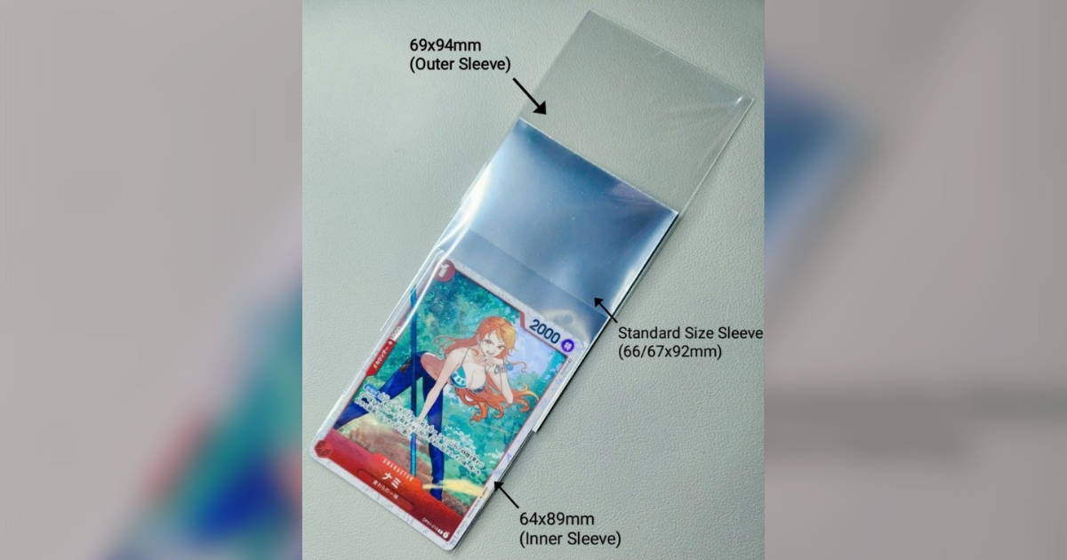 Inner sleeve, normál sleeve és oversleeve kártyavédők