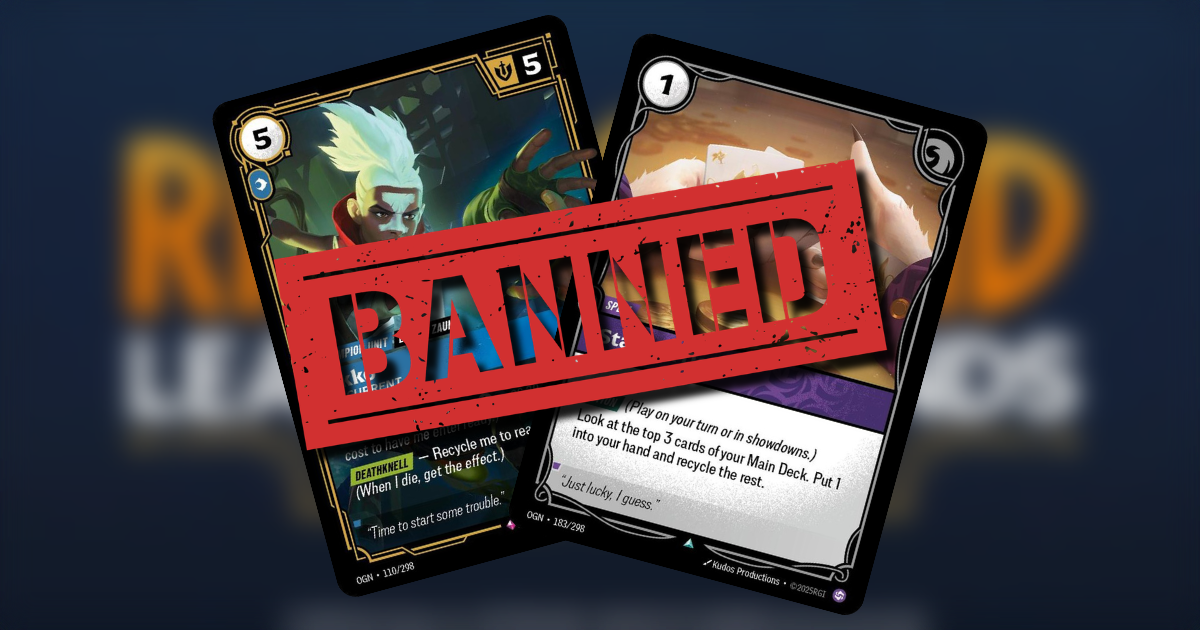Riftbound Ekko és Stacked Deck tiltás