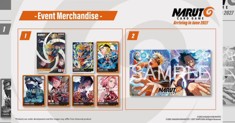 Naruto vs. Sasuke playmat és Premium Card Collection: két új gyűjtői terméket jelentettek be