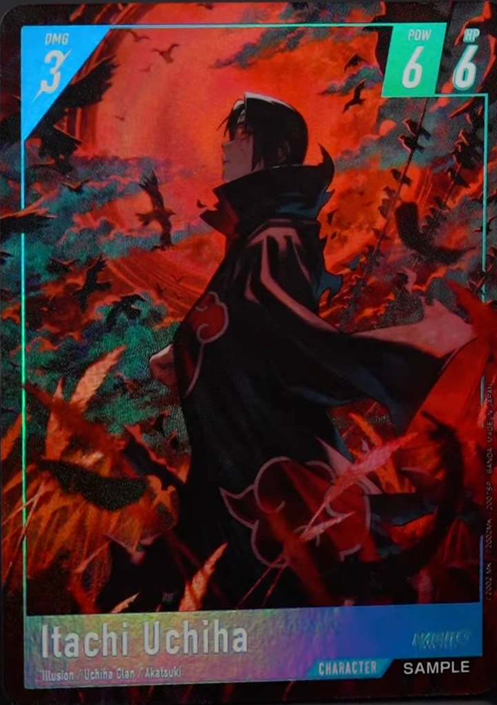 Itachi Uchiha – SAMPLE artwork (varjak) – NARUTO CARD GAME