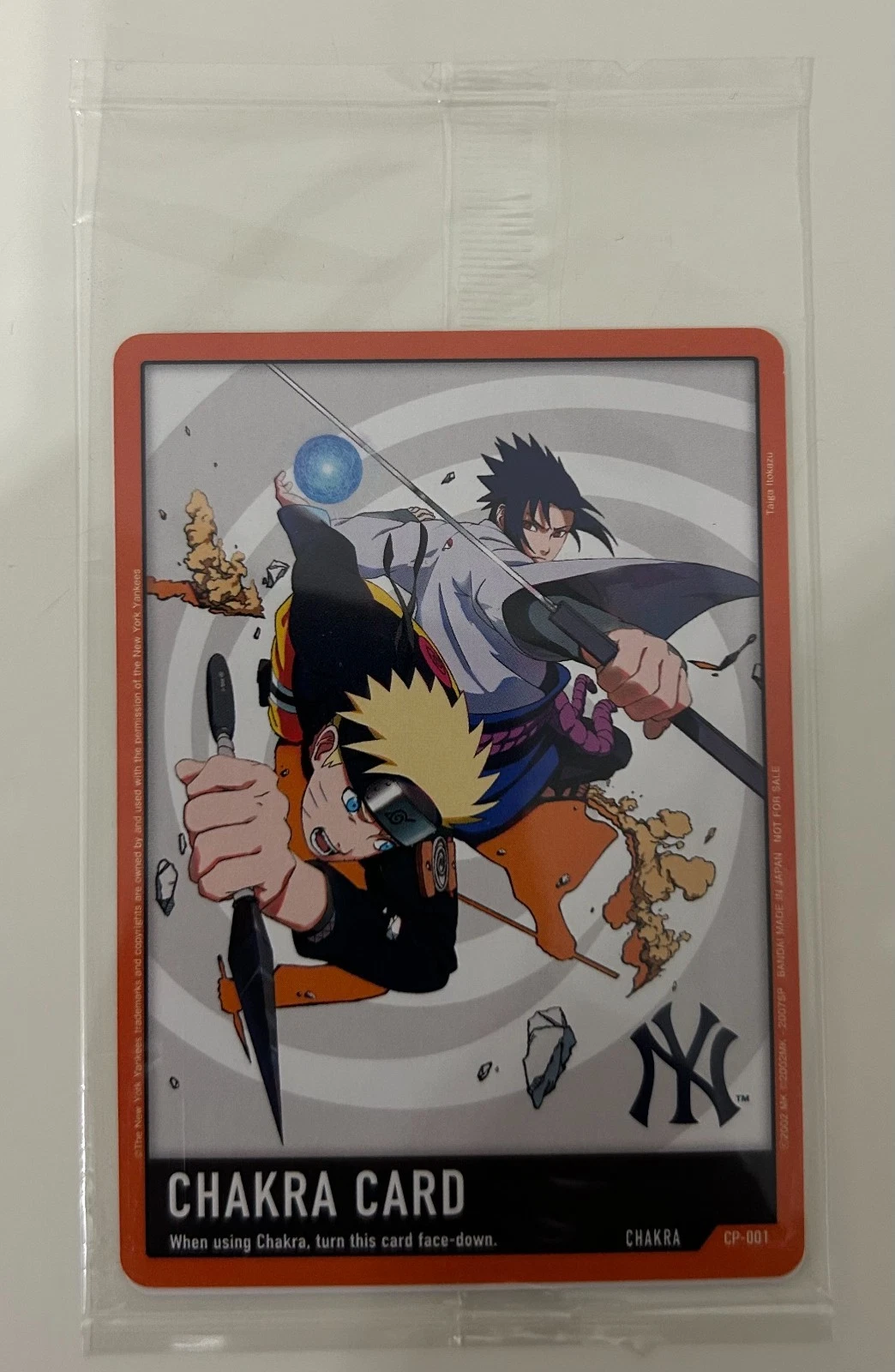 Chakra Card – New York Yankees Ver. (CP-001) – NARUTO CARD GAME